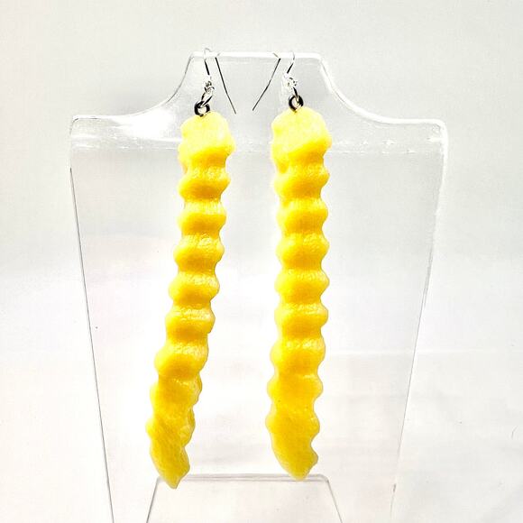 Fries Earrings - French Fries Accessories - Chips Earrings - Burger Earrings - Picture 1 of 8